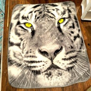 Siberian Tiger Fleece Blanket 5 by 4